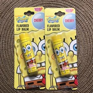2 Pkgs SpongeBob SquarePants Lio Balm Cherry
